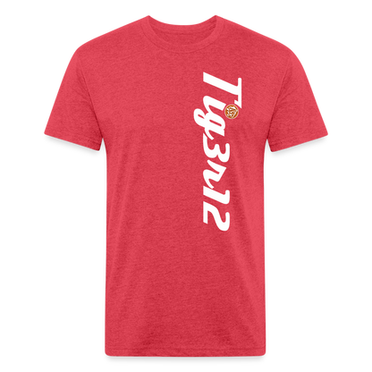 Tigerati - Fitted Cotton/Poly T-Shirt. - heather red