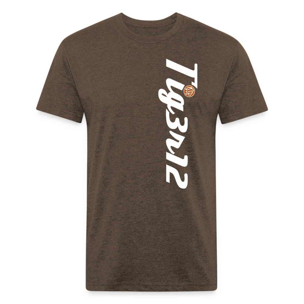 Tigerati - Fitted Cotton/Poly T-Shirt. - heather espresso