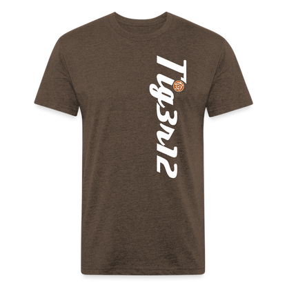 Tigerati - Fitted Cotton/Poly T-Shirt. - heather espresso