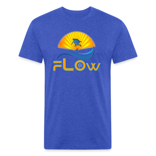Flow - Fitted Cotton/Poly T-Shirt - heather royal