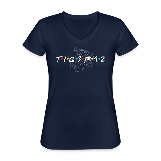 Frenz - Women's V-Neck T-Shirt - navy