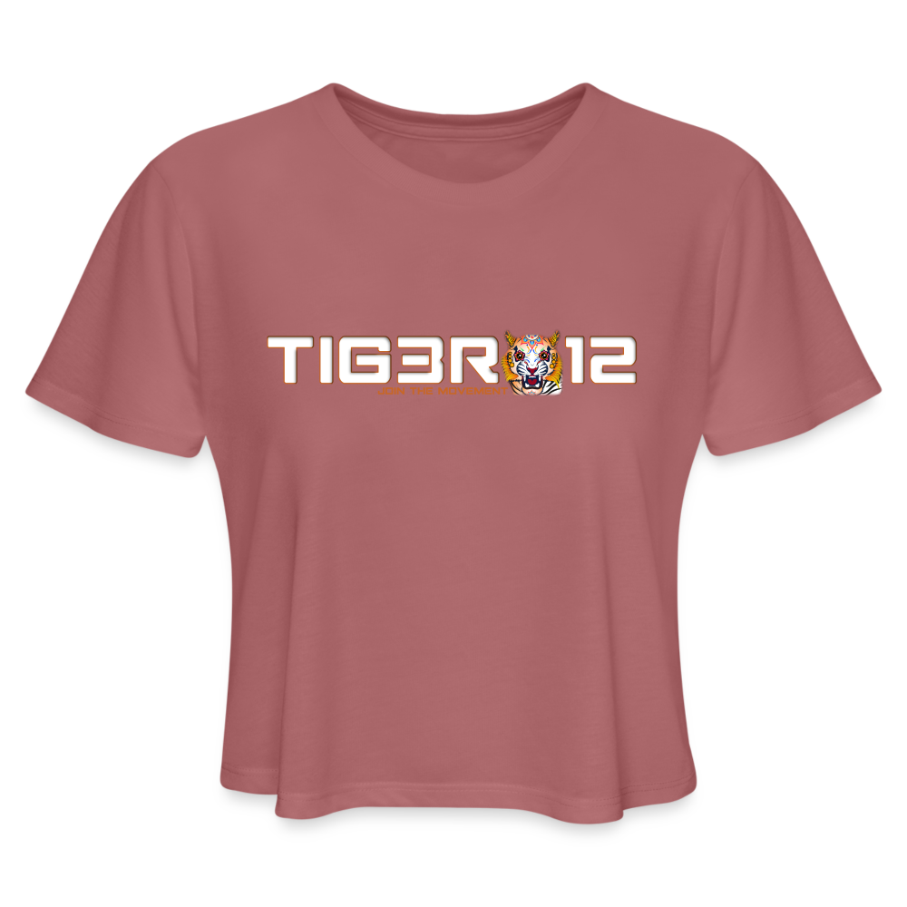 T12DOD - Women's Cropped T-Shirt - mauve