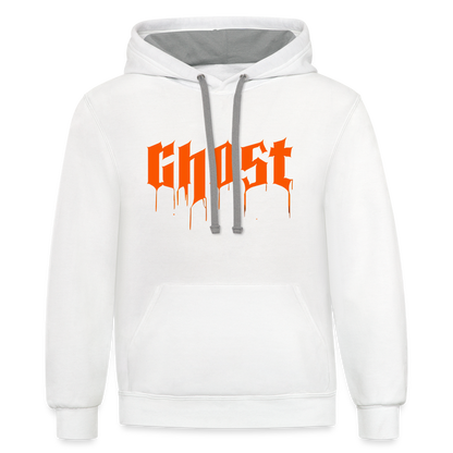 Ghost Classic - Contrast Hoodie - white/gray