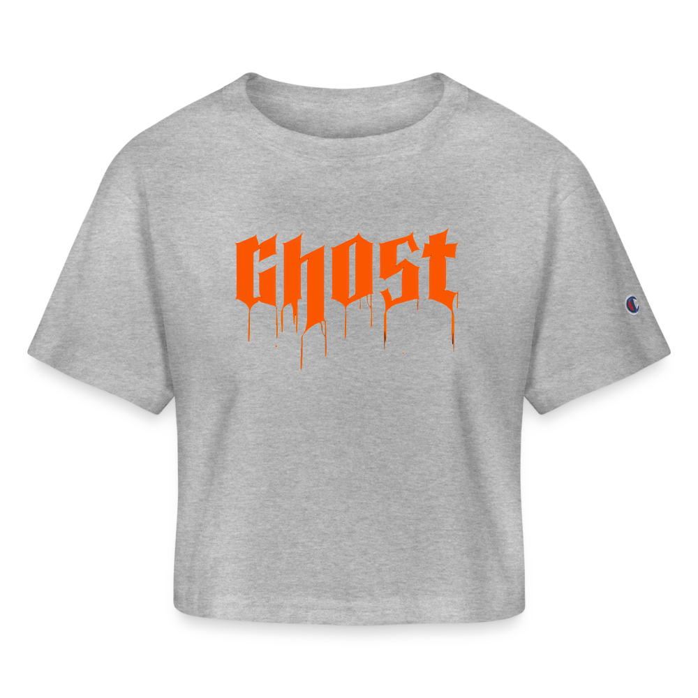 Ghost Classic - Champion Women’s Cropped T-Shirt - heather gray