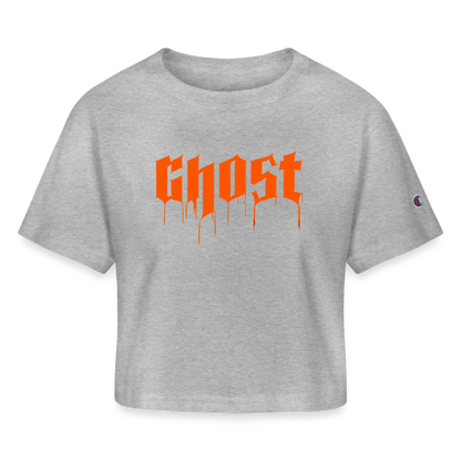 Ghost Classic - Champion Women’s Cropped T-Shirt - heather gray