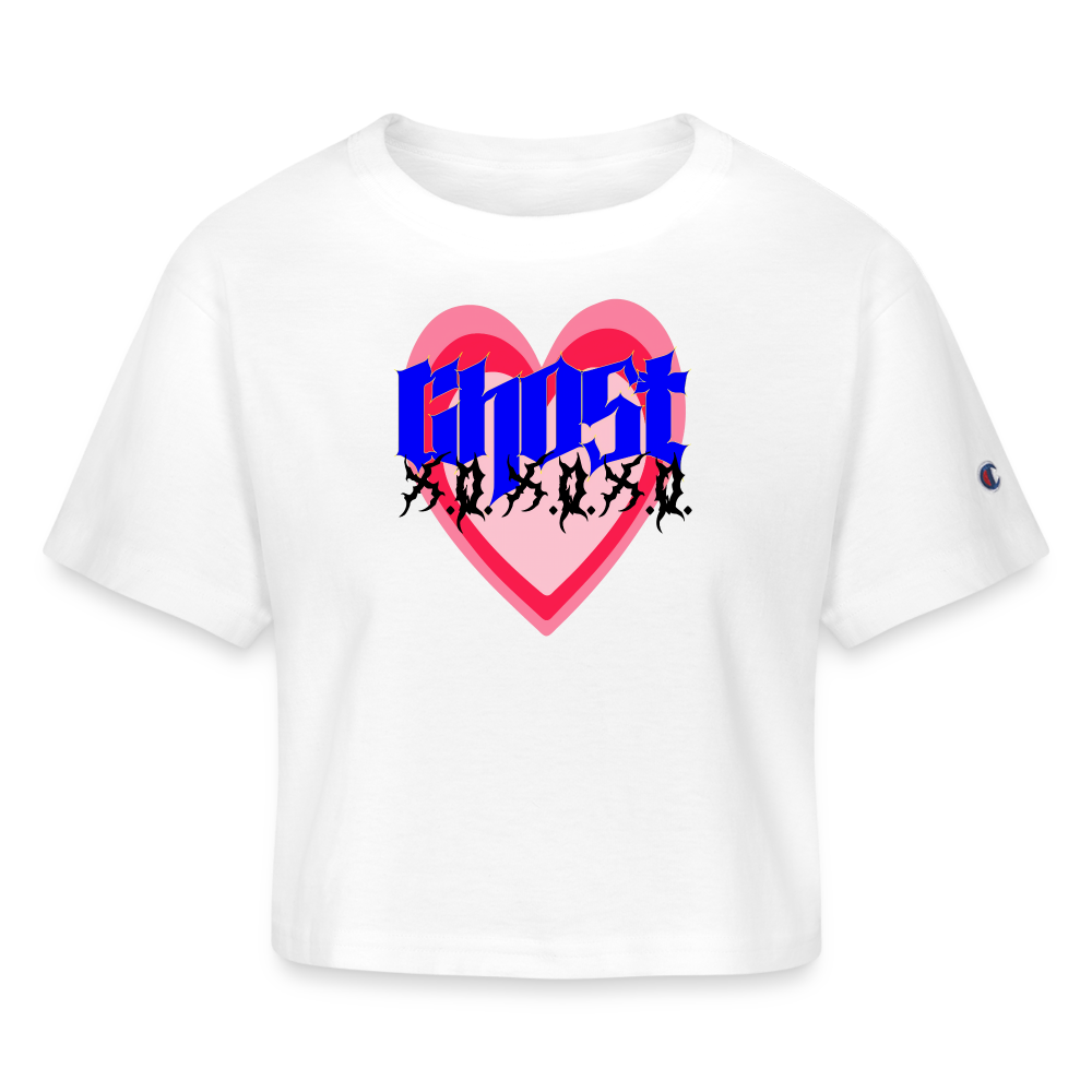 Ghost - Champion Women’s Cropped T-Shirt - white