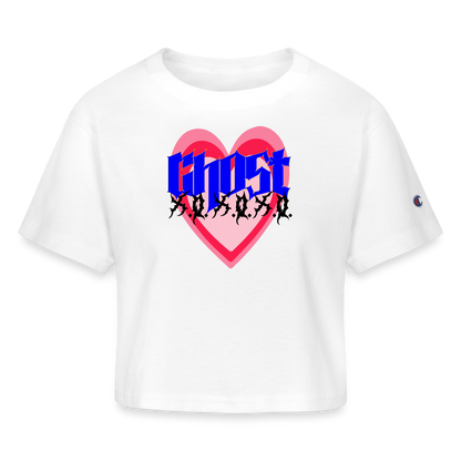 Ghost - Champion Women’s Cropped T-Shirt - white