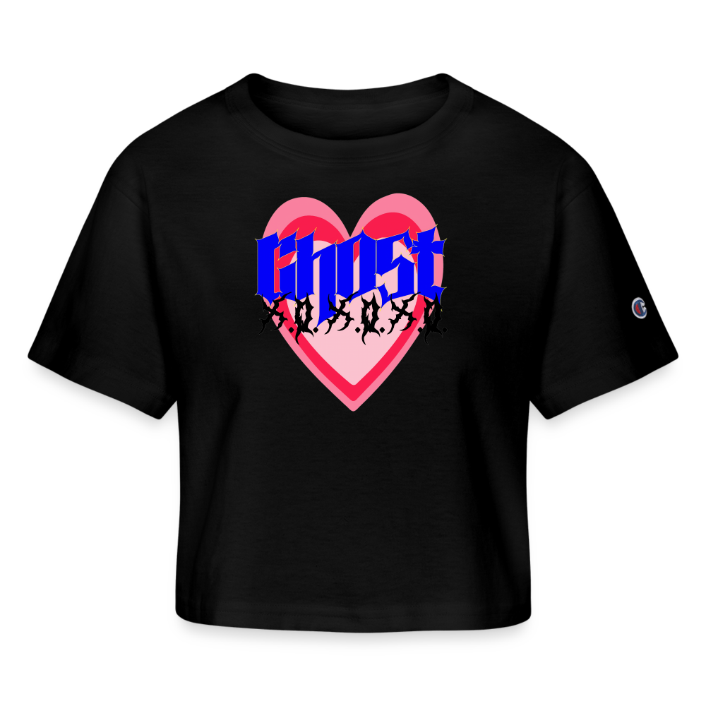 Ghost - Champion Women’s Cropped T-Shirt - black