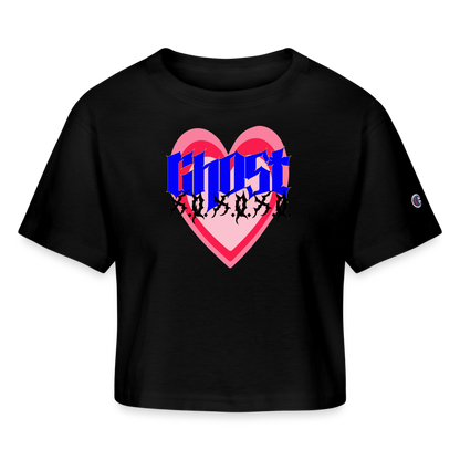 Ghost - Champion Women’s Cropped T-Shirt - black