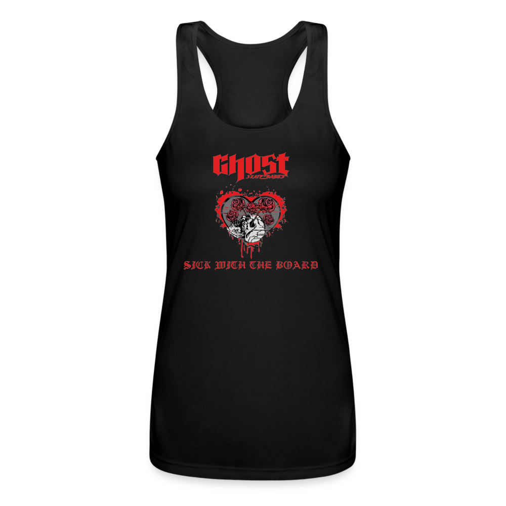 Ghost - Women’s Performance Racerback Tank Top - black