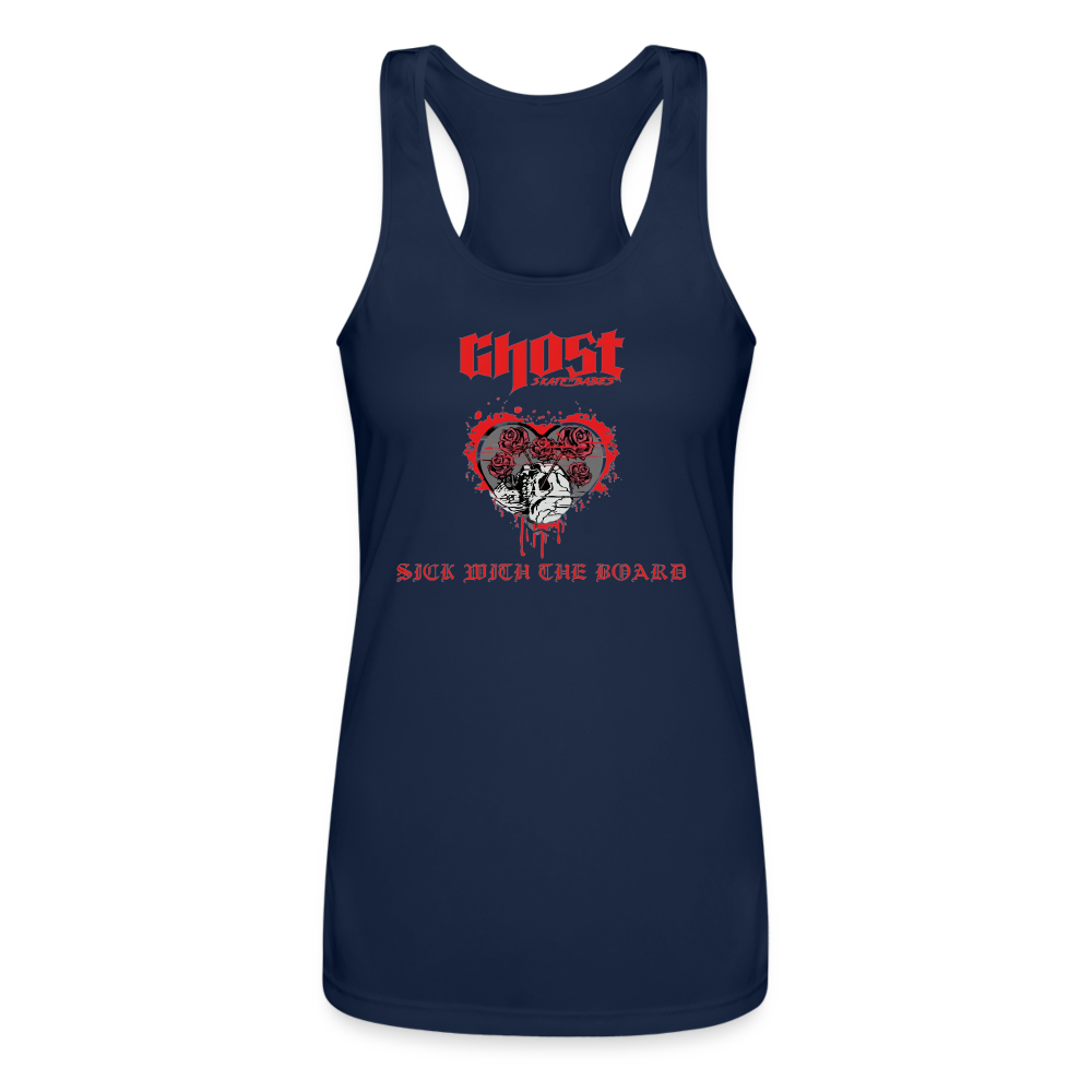 Ghost - Women’s Performance Racerback Tank Top - navy