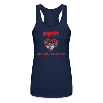 Ghost - Women’s Performance Racerback Tank Top - navy