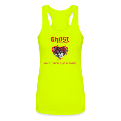 Ghost - Women’s Performance Racerback Tank Top - neon yellow